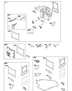 Part Location Diagram of 84003364 Briggs and Stratton Head, Cylinder